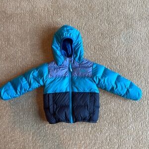 Kids Down Reversible North Face Coat